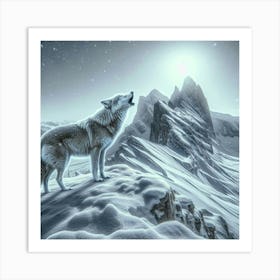 Gray Wolf Art Print