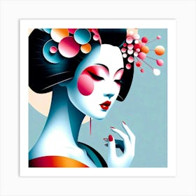 Japan Geisha Visual 13 Art Print