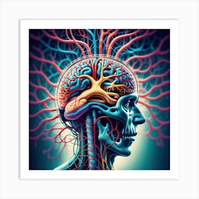 Human Brain 74 Art Print