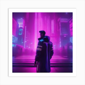 Futuristic Cityscape 1 Art Print