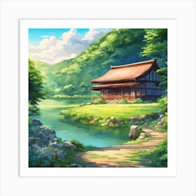 Japanese House Art Print