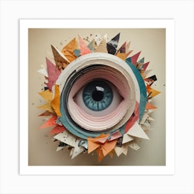 Eye Of Paper Art Print