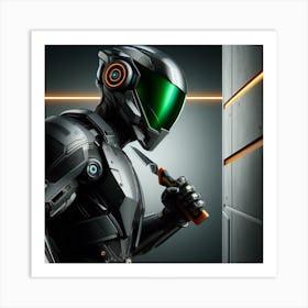 Futuristic Robot 31 Art Print