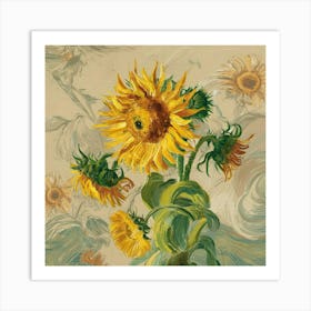 A Stunning Digital Illustration Of A Van Gogh Insp 5jcrqxrdq6cln83sg2re G Niuv9nqprpslskom K0kxa Art Print