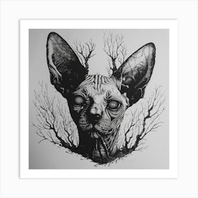 Sphynx Art Print