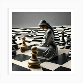 She’s chess Art Print