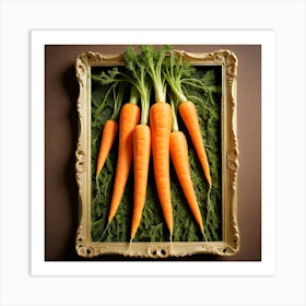 Carrots In A Frame 54 Art Print