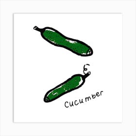 Cucumbers Art Print