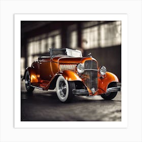 57729 Vintage Hot Rod With Custom Flame Paint Job, Captu Xl 1024 V1 0 Art Print