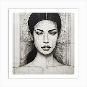 Portrait Of A Woman 91 Art Print