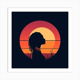 Sunset Silhouette 9 Art Print