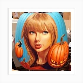 Taylor Swift Pumpkin 3 Art Print