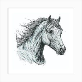 Horse Head Art Print