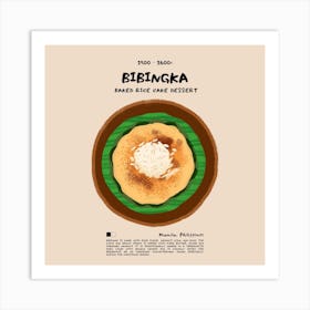 Bibingka Square Art Print