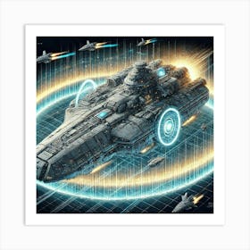 Juggernaut Class Carrier Advanced Shielding Iron Commonwealth Art Print