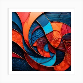 Abstract And Intricate A Captivating Design With An Interplay Of Shapes Forms And Textures That I 128781276 Art Print