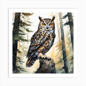 Great Horned Owl 14 Art Print