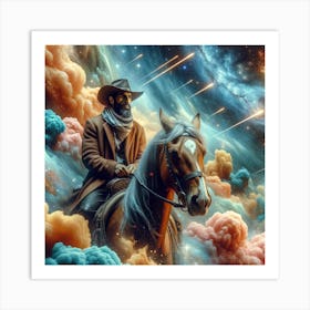 Cowboy In Space 1 Art Print