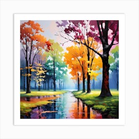 Autumn Trees 2 Art Print