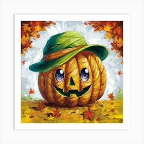 Halloween Pumpkin Art Print