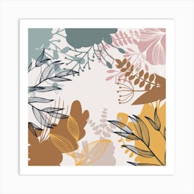 Abstract Floral Background 1 Art Print