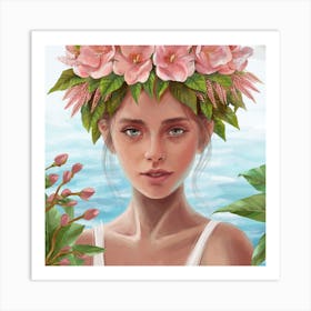 Flower Girl 1 Art Print