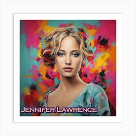 Jennifer Lawrence 2 Art Print