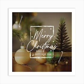 Merry Christmas 3 Art Print