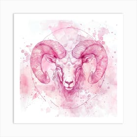 Ram Zodiac Sign Art Print