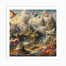 'The City Of Birds' Art Print