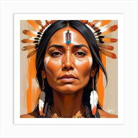 Native American Woman Art Print