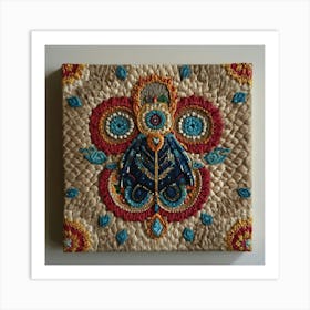 Embroidered Wall Hanging Art Print