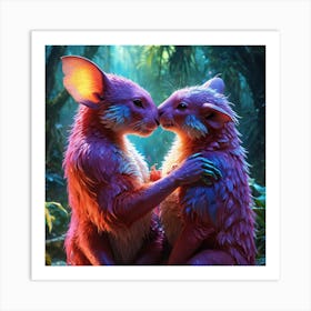 Love Glowing Love Element Animal 35 Art Print