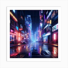 Cyborg City Art Print