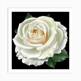 White Rose 3 Art Print