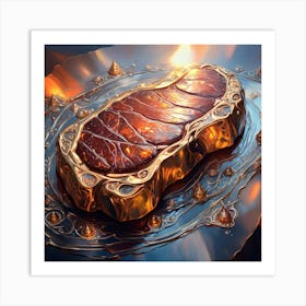 Steak Art Art Print