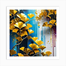 Ginkgo Leaves 17 Art Print