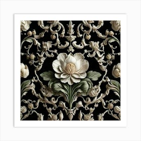 Floral Wallpaper 5 Art Print