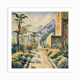 Path Through The Palm Trees Art Print