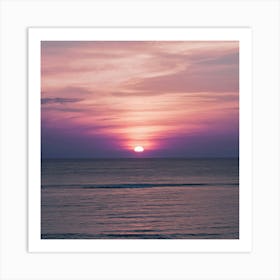 Sunset Over The Ocean 4 Art Print