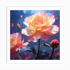 Peony Flower Art Print