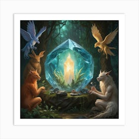 Elven Crystal Art Print