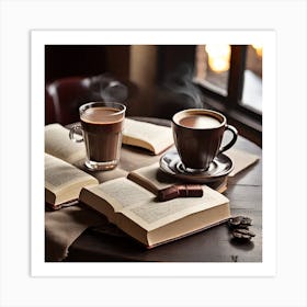 Coffee And Book 1 Art Print