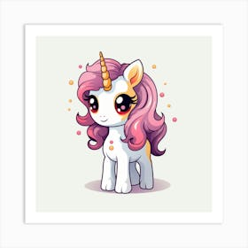 Cute Unicorn 578 Art Print