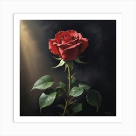 Red Rose 10 Art Print