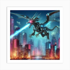 Sci-Fi Dragon Art Print