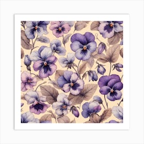 Violets 15 Art Print