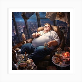 Fat Man Art Print