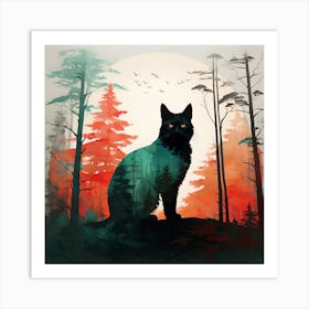 The eerie stillness of the forest Art Print