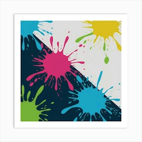 Color Splashes Art Print